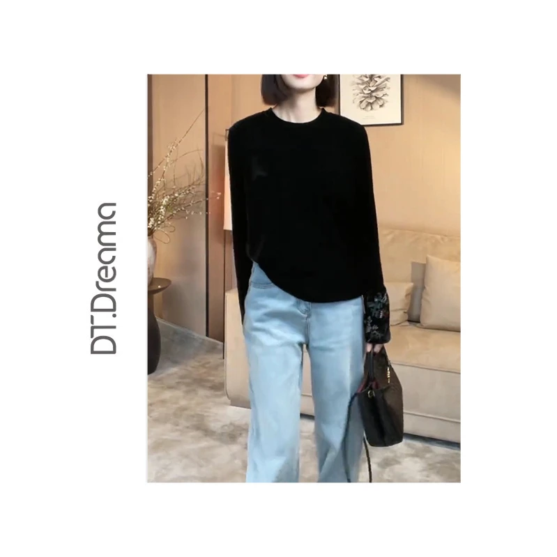 新中式国风复古气质长袖上衣女春秋款减龄打底时尚休闲秋季显瘦