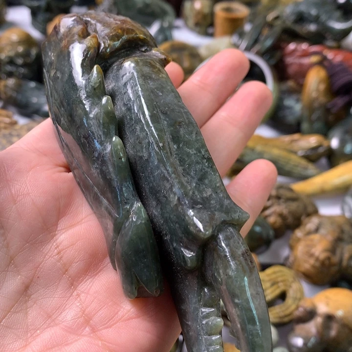 未镶嵌岫岩河磨玉（透闪石质玉）笔搁