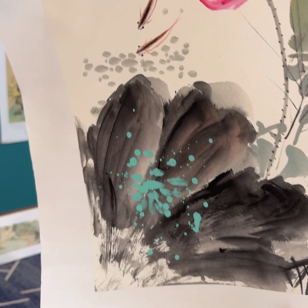 国画国画作品山水花鸟