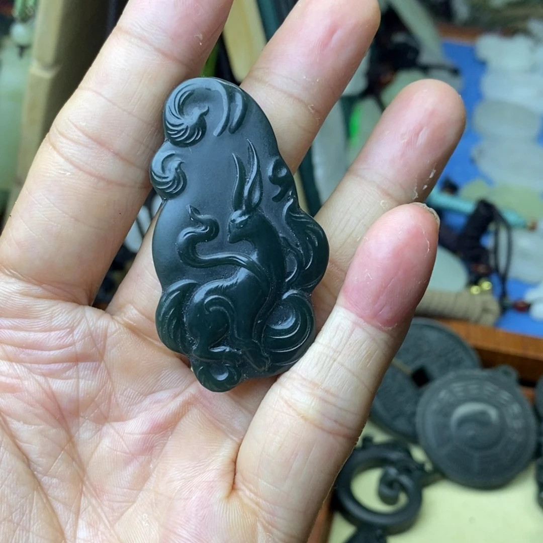 和田玉未镶嵌颈饰꧁****꧂