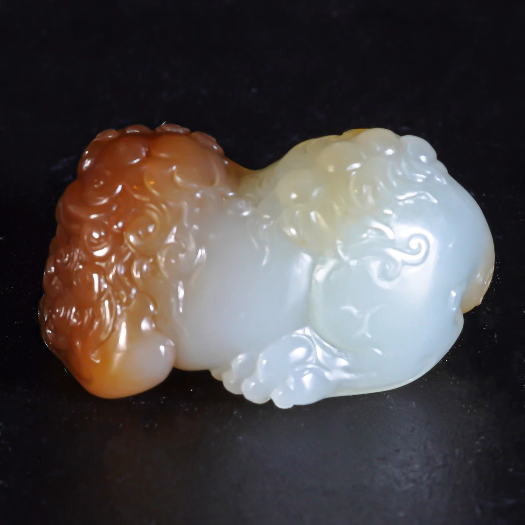 LOT.012和田糖白玉狮子X1114