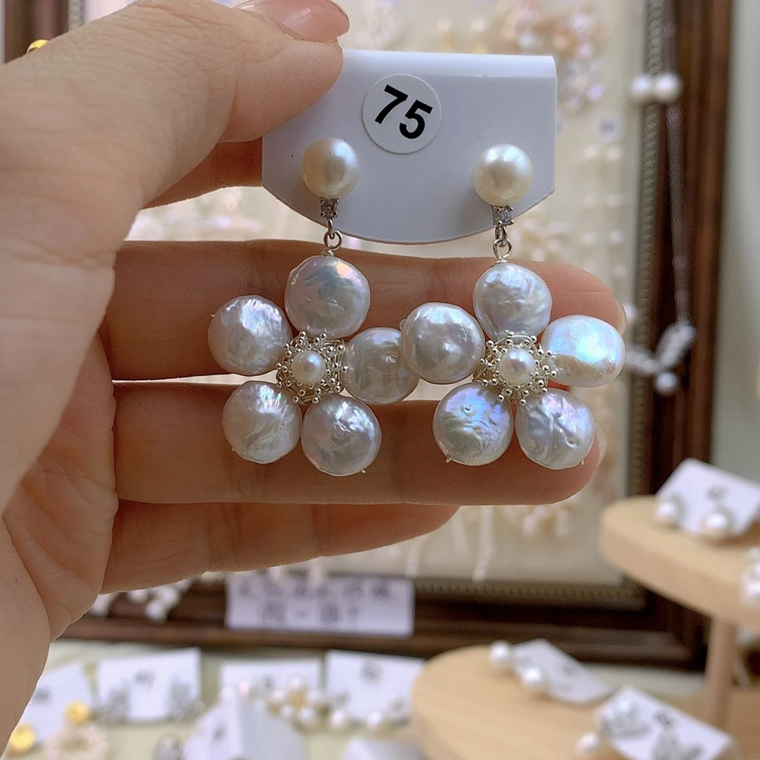 未镶嵌耳饰淡水珍珠