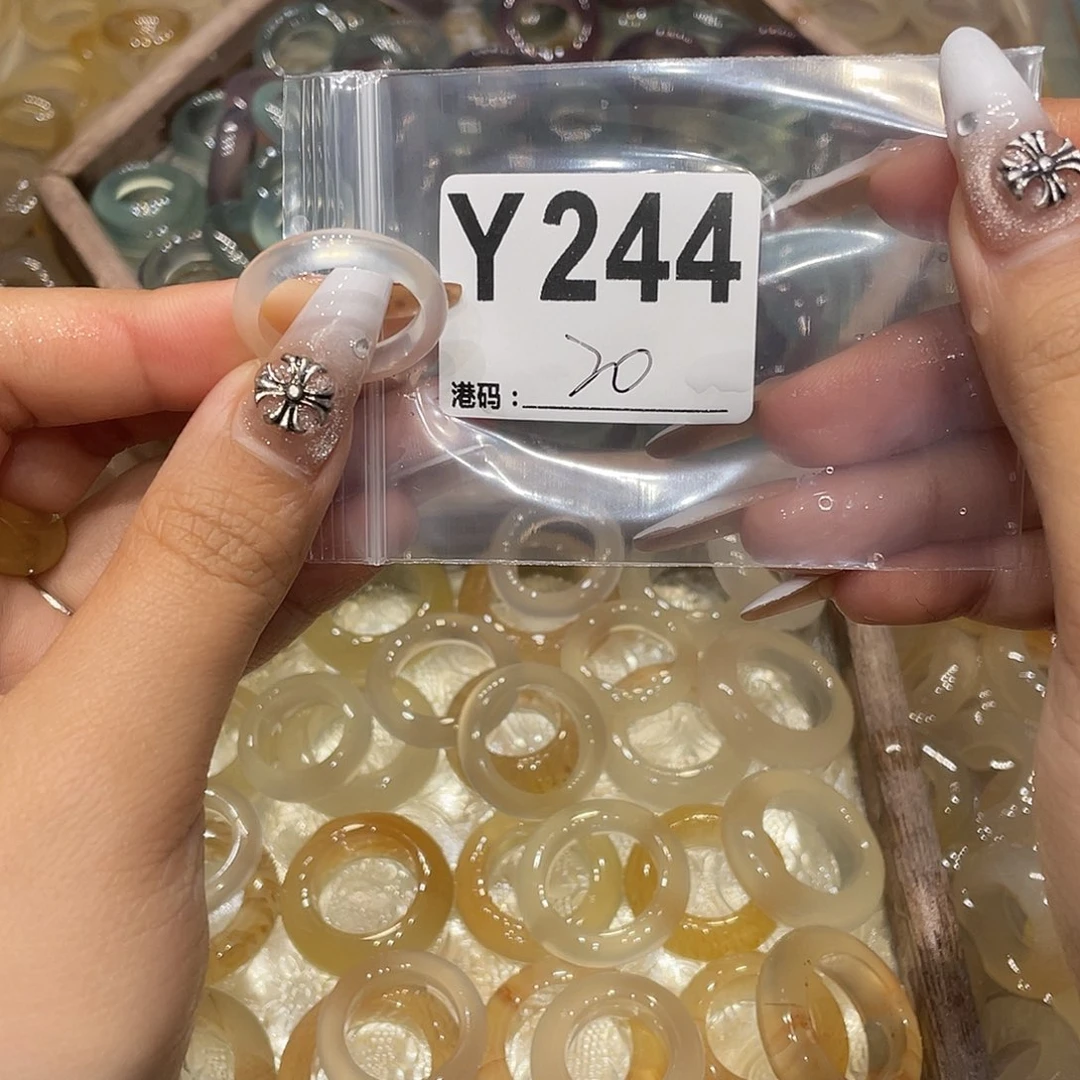 玛瑙/玉髓未镶嵌戒指244