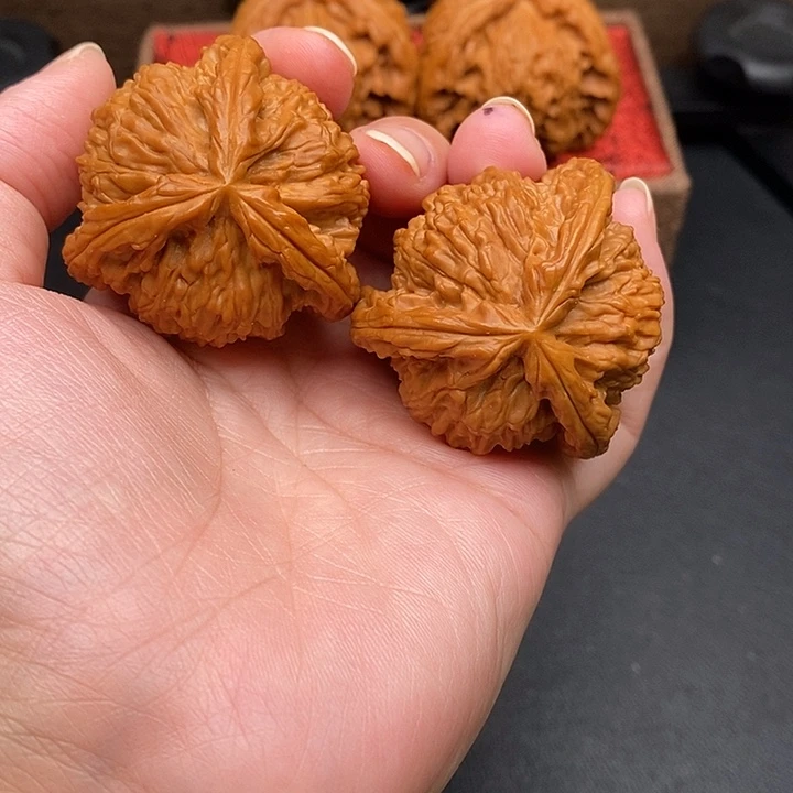 无***形把件文玩核桃白奔