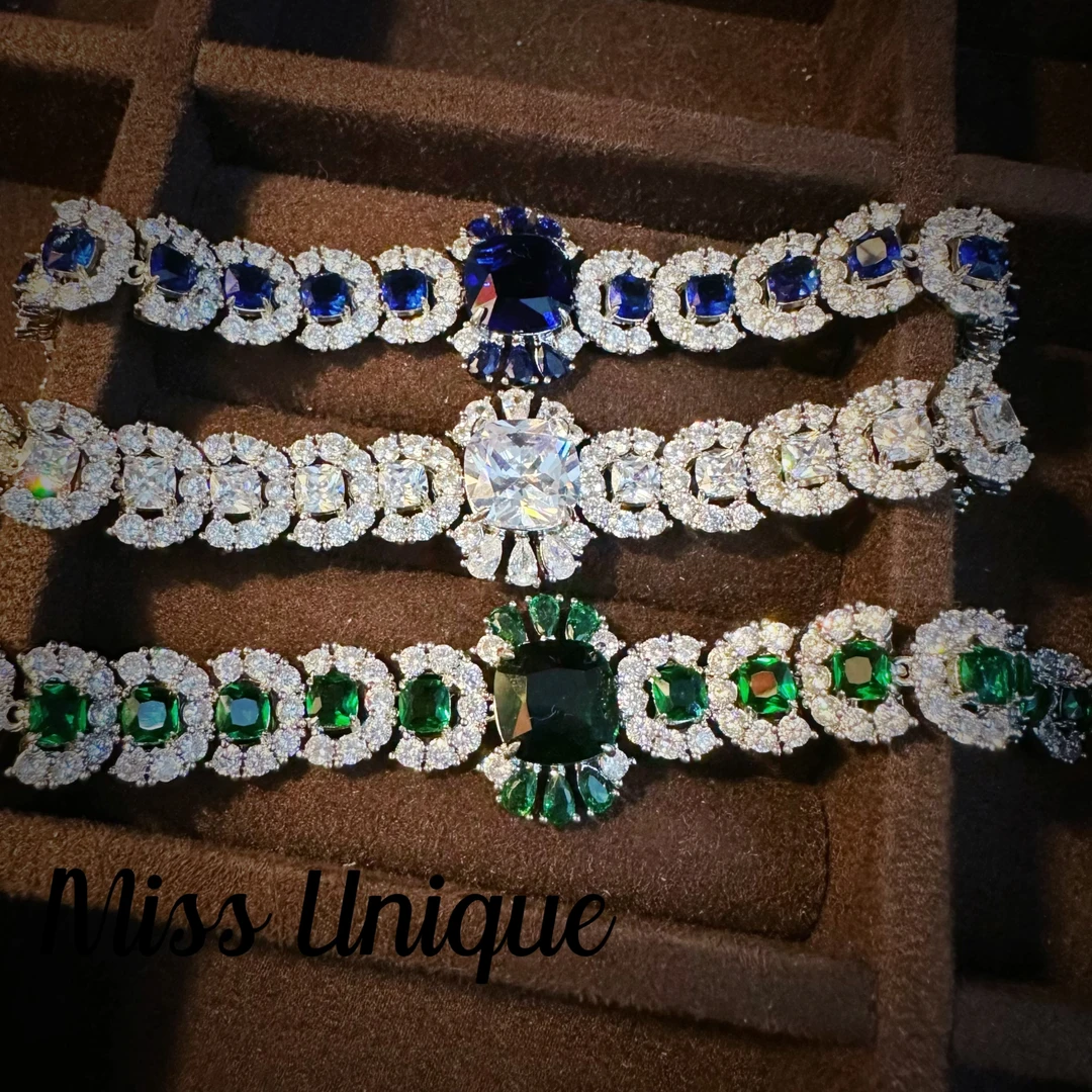 D5066豪镶四色方糖手链