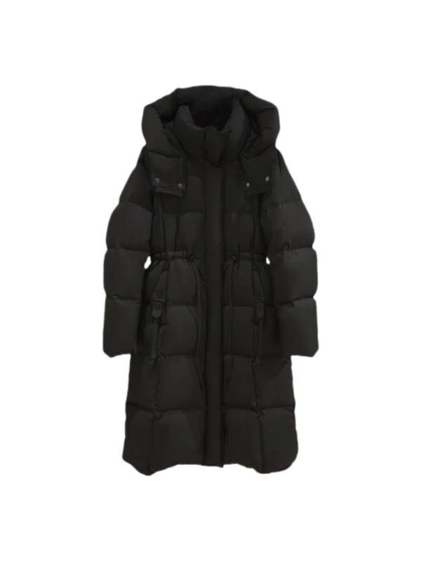 （老板娘倩姐）泡芙云朵零压羽绒服中长款连帽新国标90白鸭绒16F688