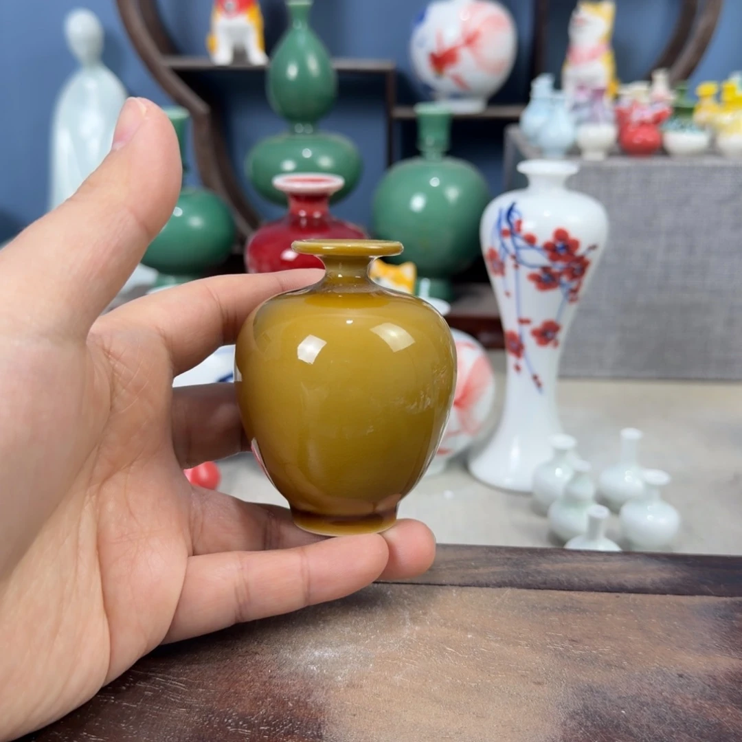 陶瓷手工小花器摆件