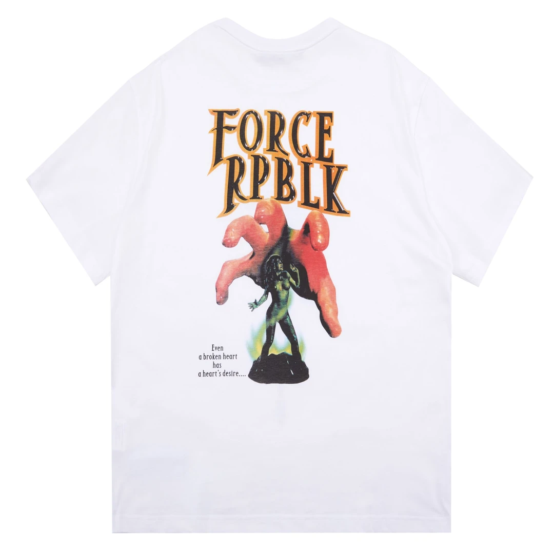 【FORCEREPUBLIK】音波短袖夏季T恤街头短袖男装美式半袖TSS2001081