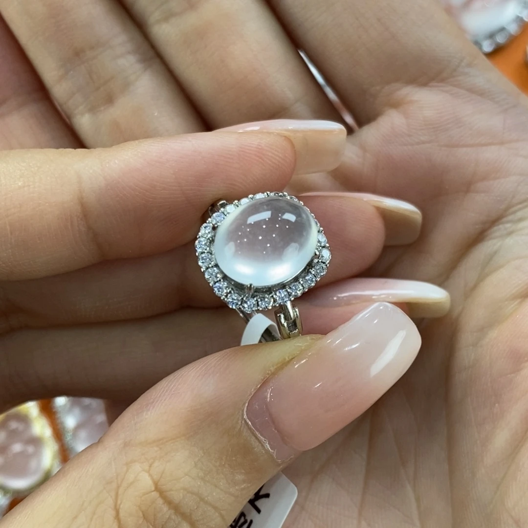 石英质玉银S925镶嵌吊坠(不含链)?**?