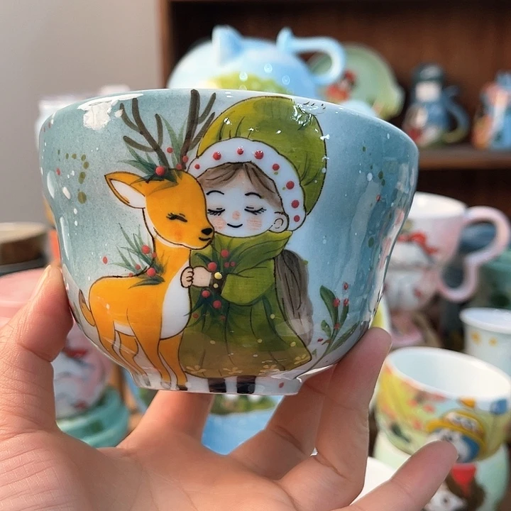 陶景德镇釉下手绘陶瓷