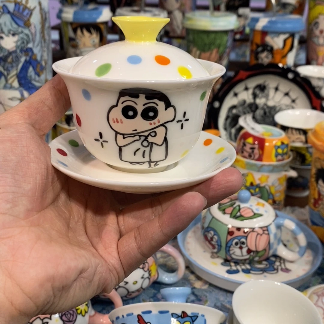 桐****高温釉下彩纯手工手绘陶瓷