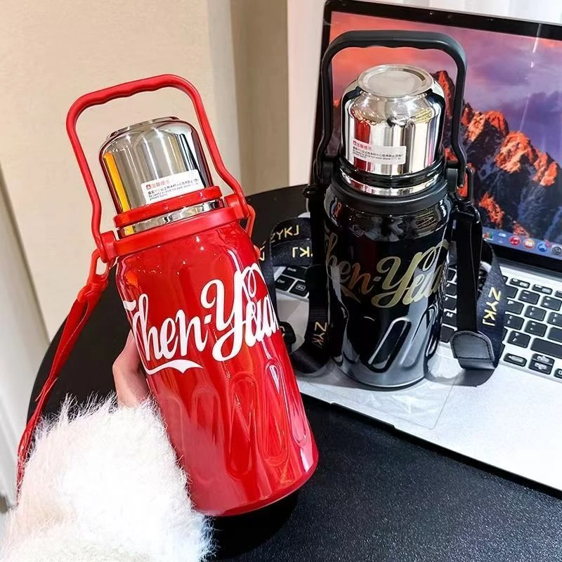 真空保温杯可口可乐防摔新款316不锈钢保温壶男女创意运动水杯