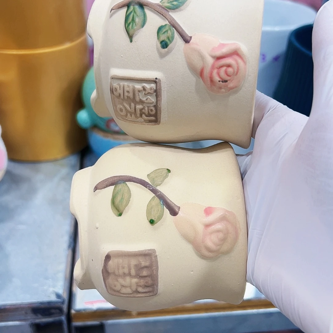 有孔，外贸尾单陶瓷花盆凑单10米包邮