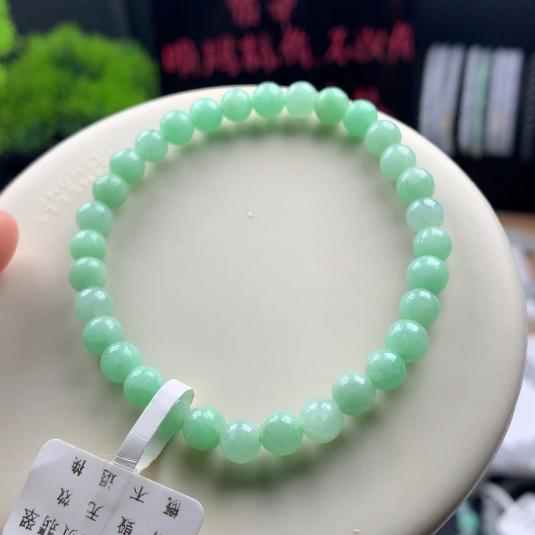 翡翠未镶嵌手链卡6
