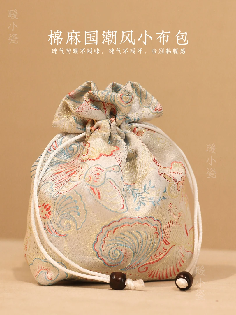棉麻国潮风小布包