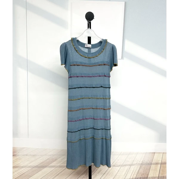 妃鱼/Red—Valentino/丝缎、羊毛、亮片/连衣裙/95新/M6/24