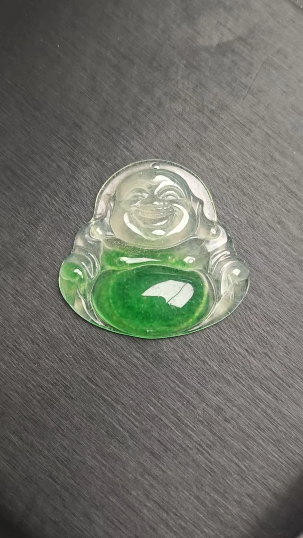 YY21翡翠吊坠【邂逅翡翠高冰吊坠，冰透绿意，开启浪漫时光】