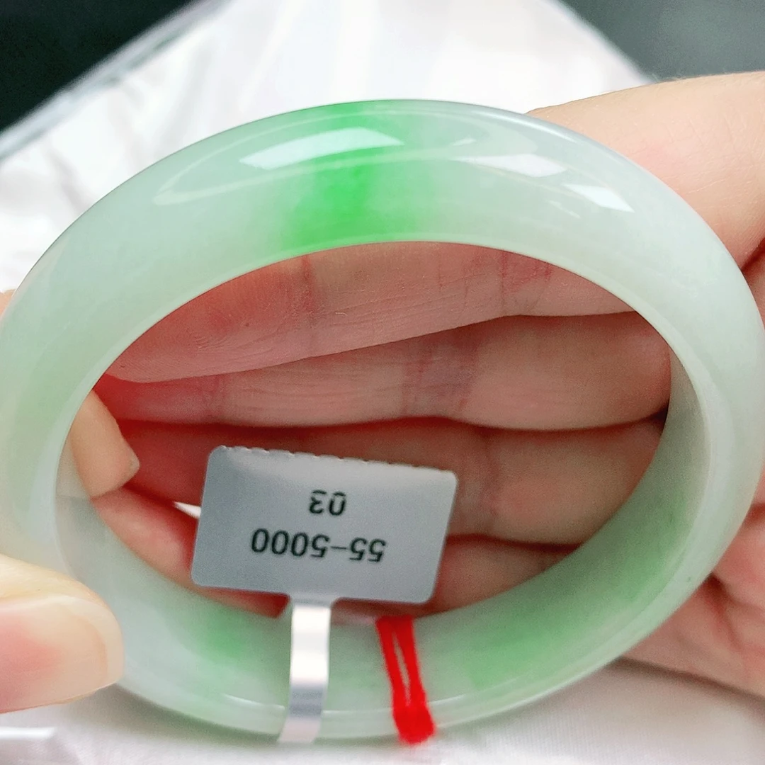 翡翠未镶嵌手镯缅甸天然A货翡翠手镯