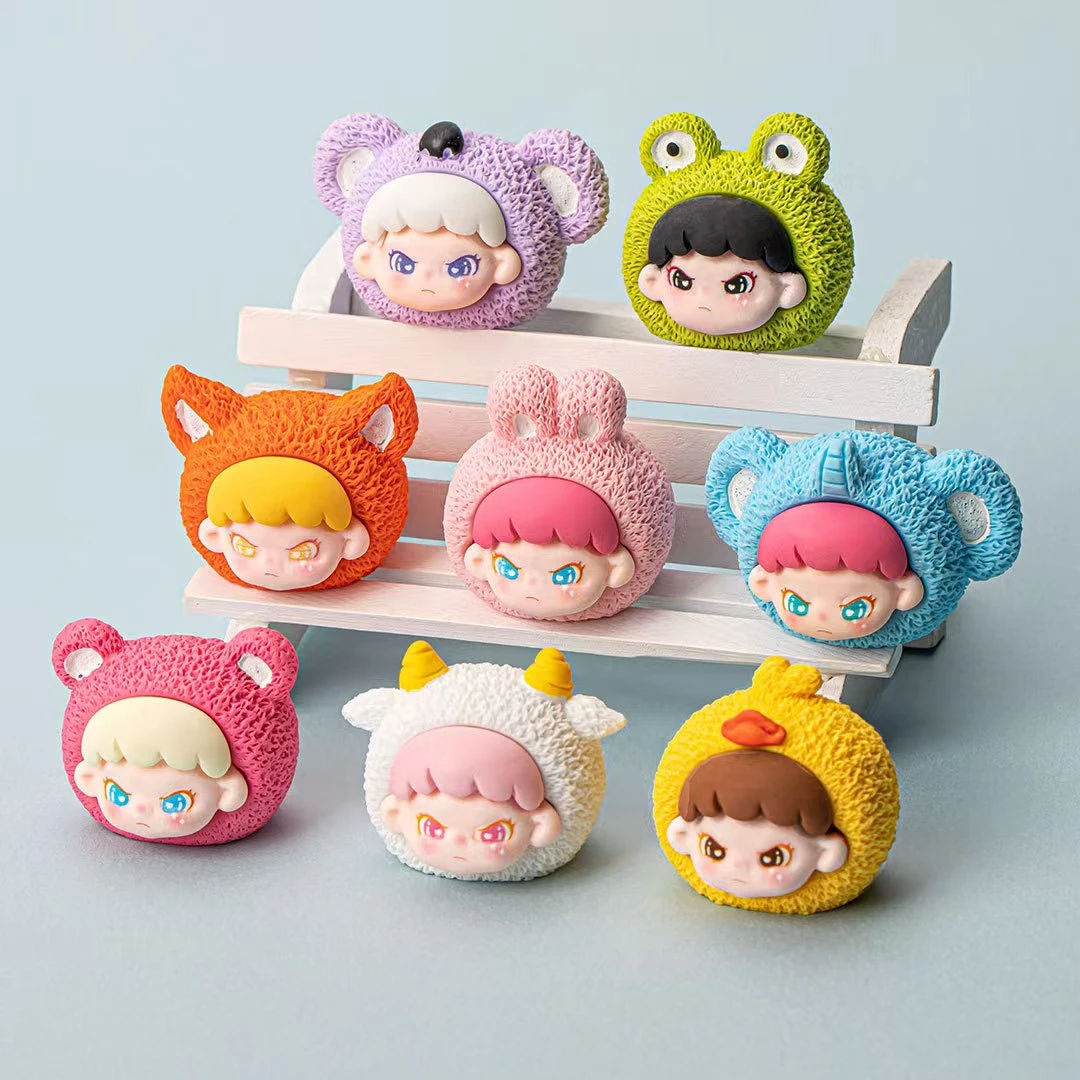 (九宫格)实色动物大表姐 diy树脂饰品