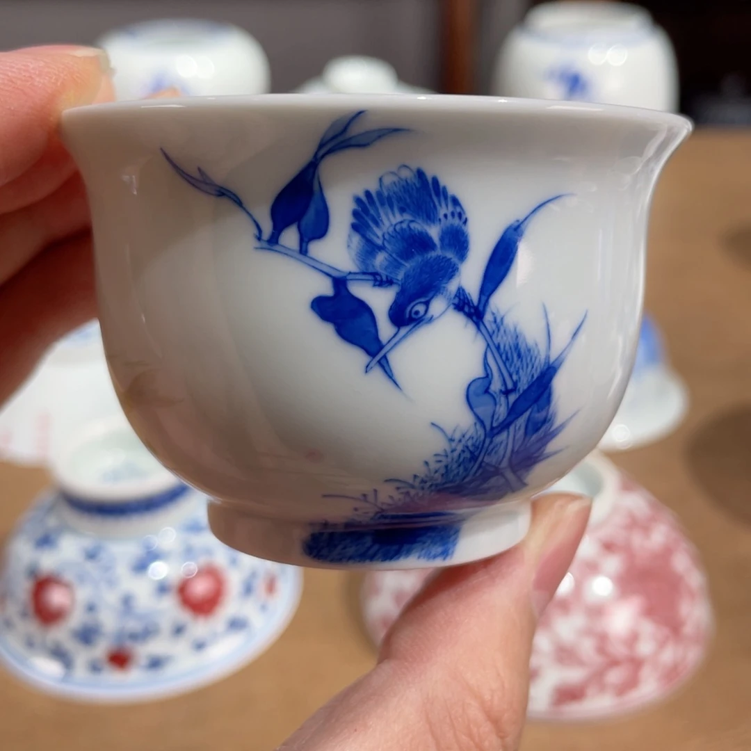 杯 经典王步花鸟 小桥窑