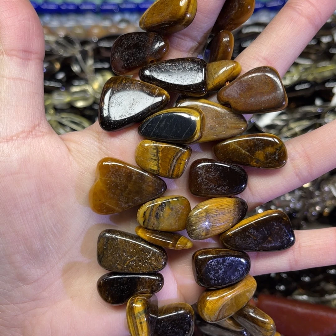 玛瑙/玉髓散珠虎眼卡23一条