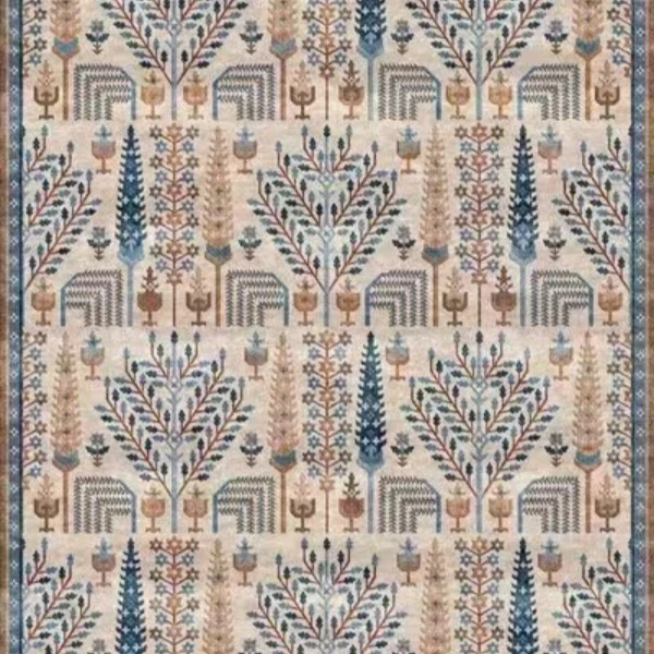 民族风户门地垫美式复古地毯