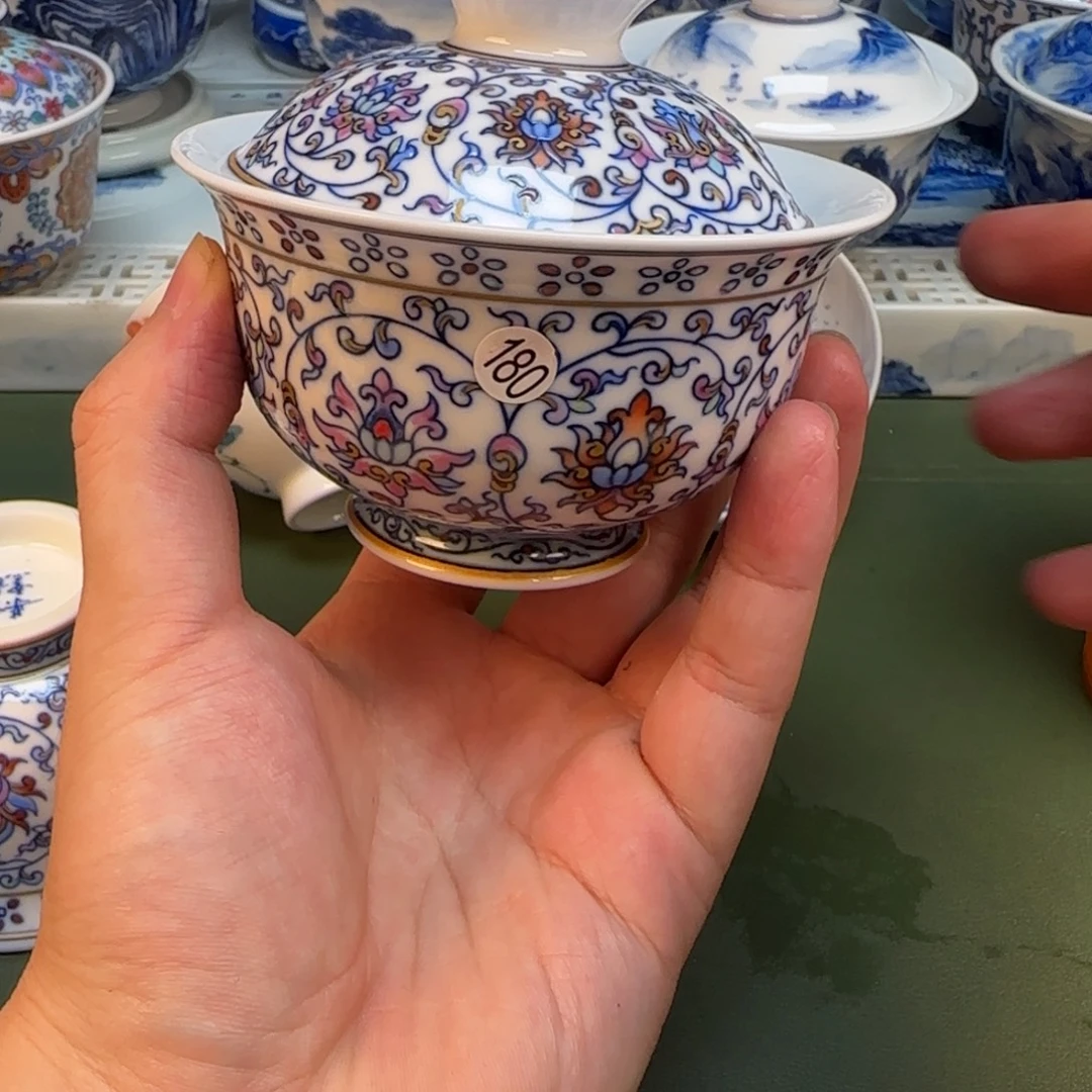 彦祖纯手工手绘茶具180