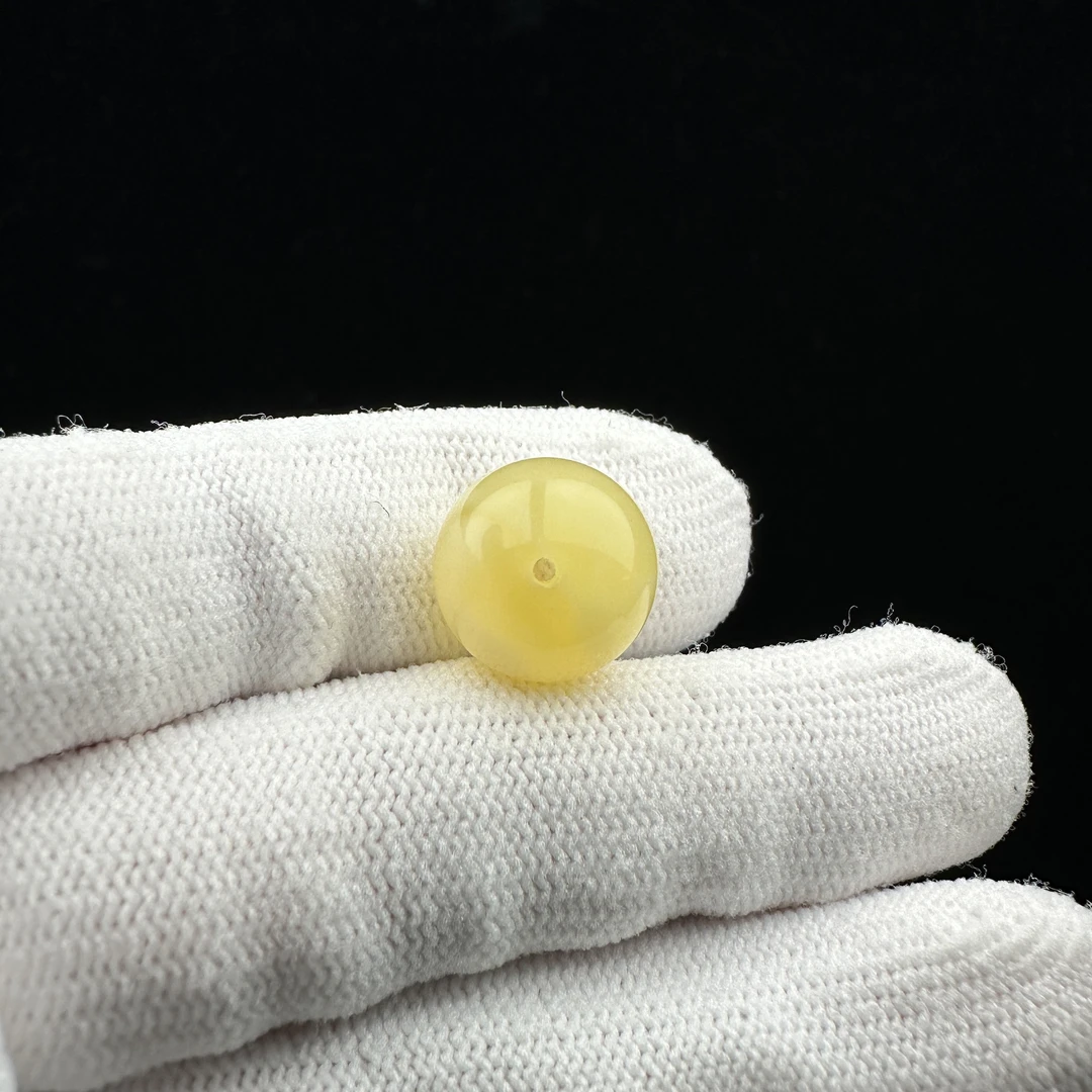 A2788天然原矿蜜蜡单珠13.6mm支持复检