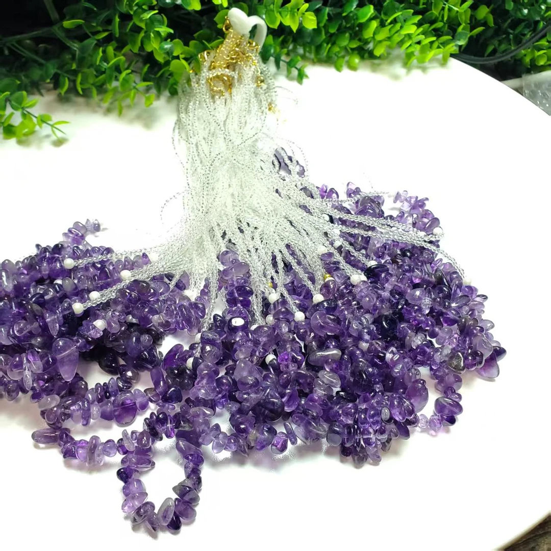 X631【赵小姐】紫水晶碎石项链