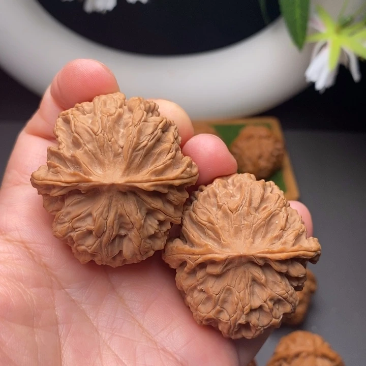 刘***董文玩核桃把件苹果园43