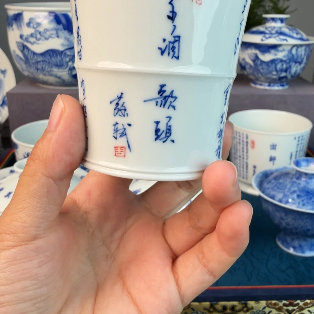 *****手绘青花抒发抒发