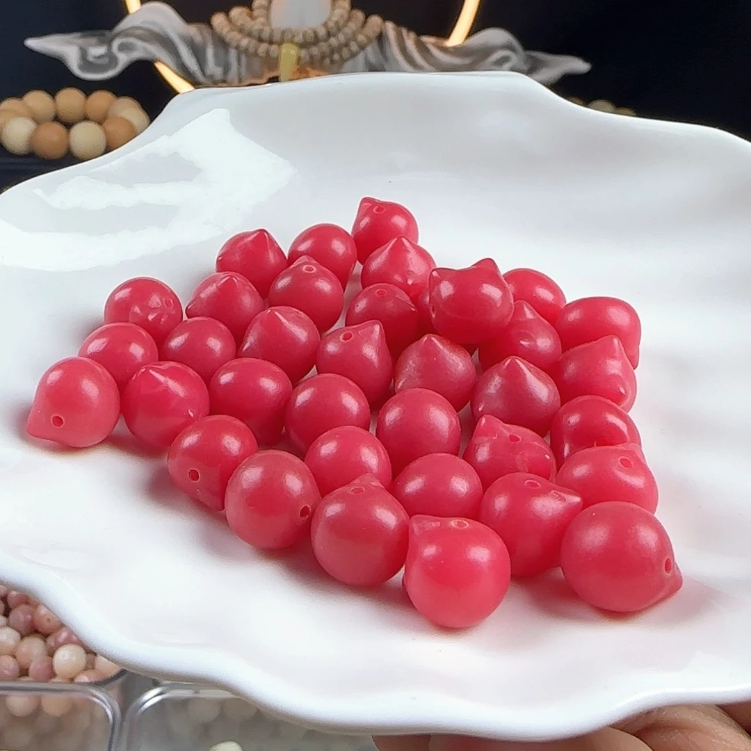 菩提根/象牙果手串卡12玫红色猫头20卡牌➕3颗