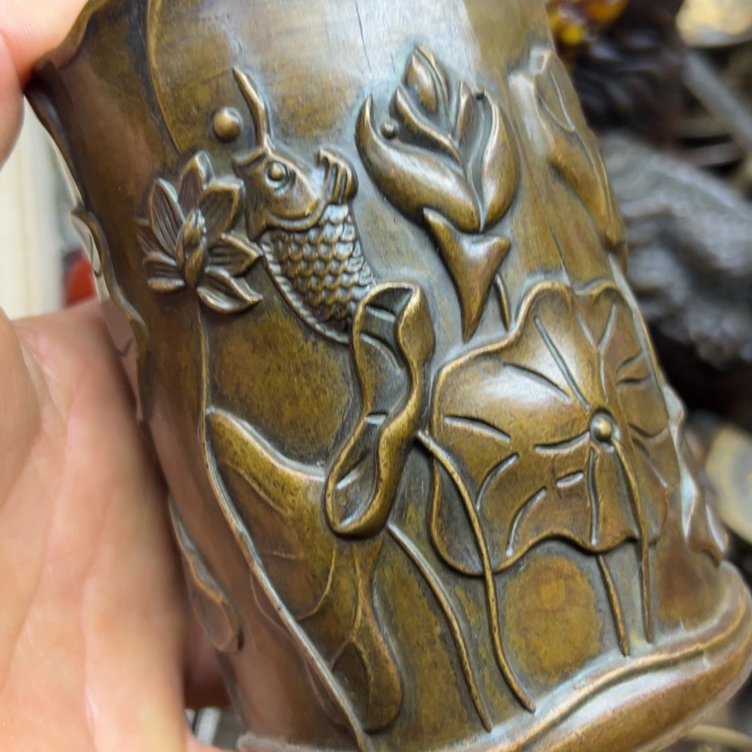 铜摆件欢迎欢迎你