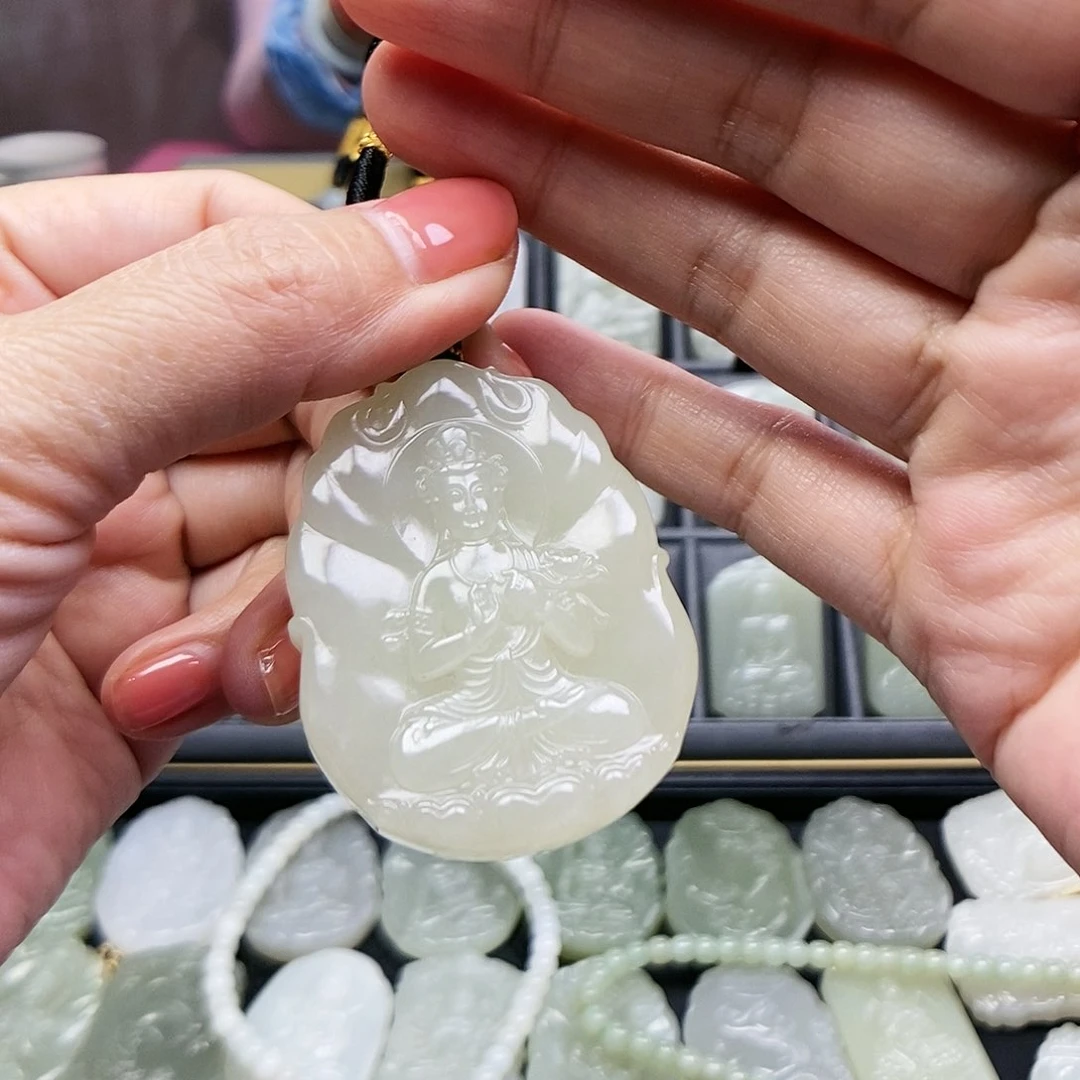 和田玉颈饰未镶嵌韩**✍