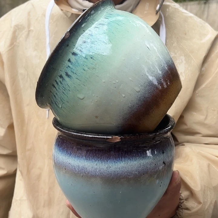 红陶颜色不挑瑕疵两个15*13