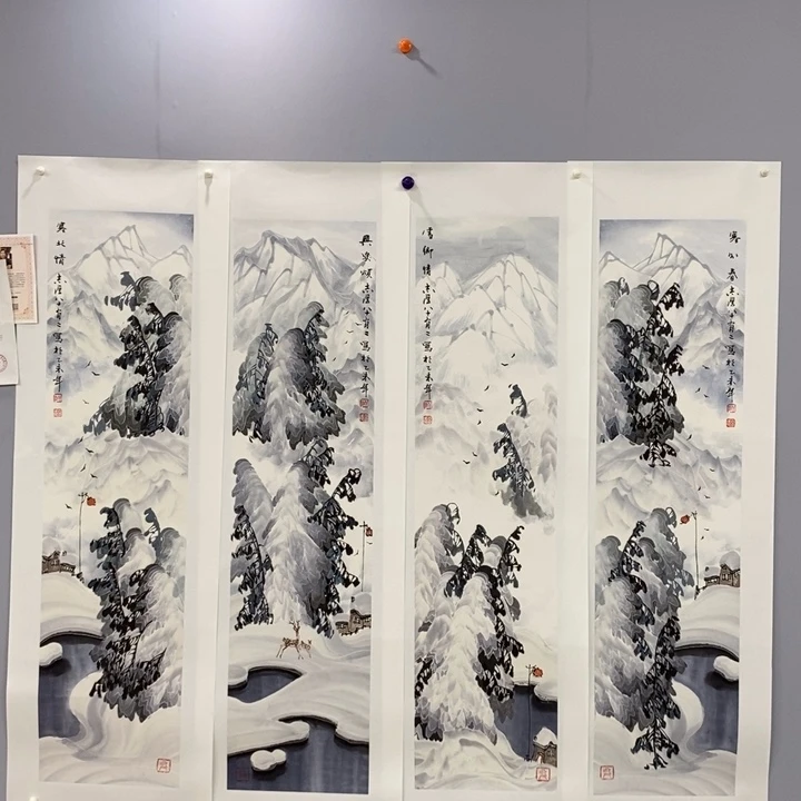 手绘作品等多种形式进行