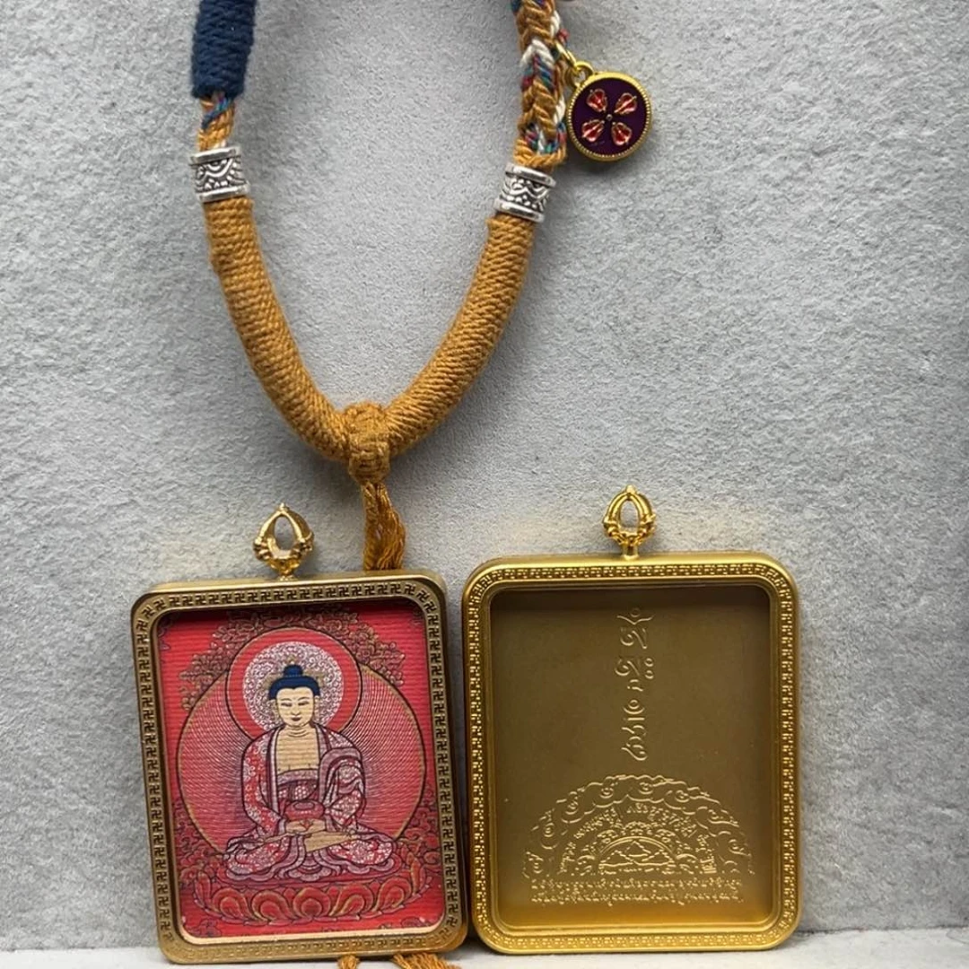 吊坠6*2铜单面阿弥绳子10