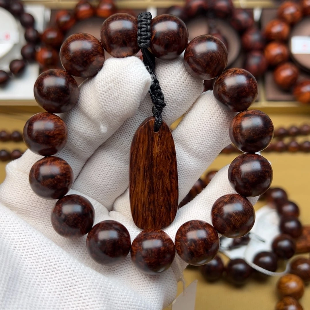 b***壮黄花梨/降香黄檀手串/手链海南黄花梨