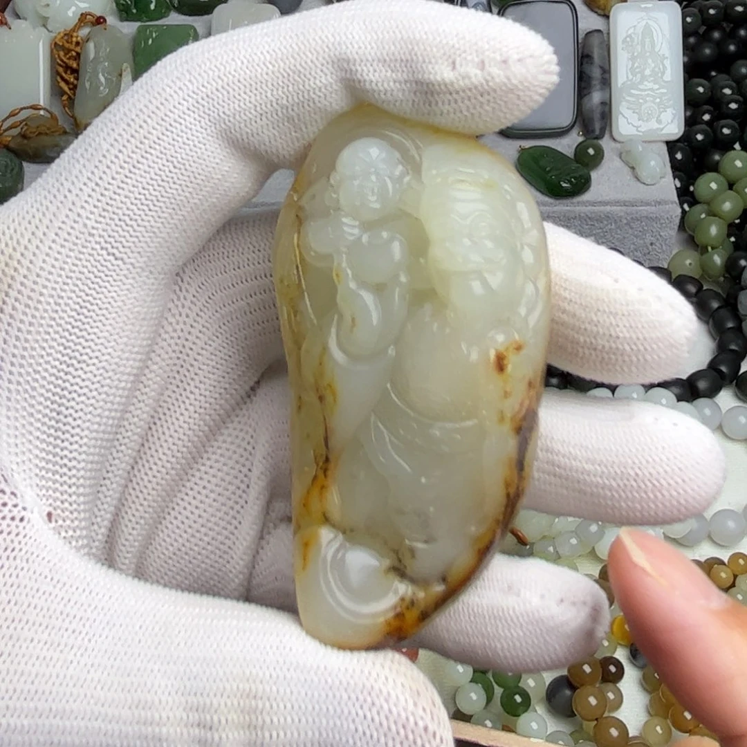 和田玉（子料）未镶嵌挂件新疆和田手把件