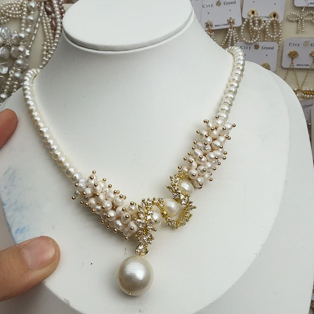 未镶嵌淡水珍珠颈饰