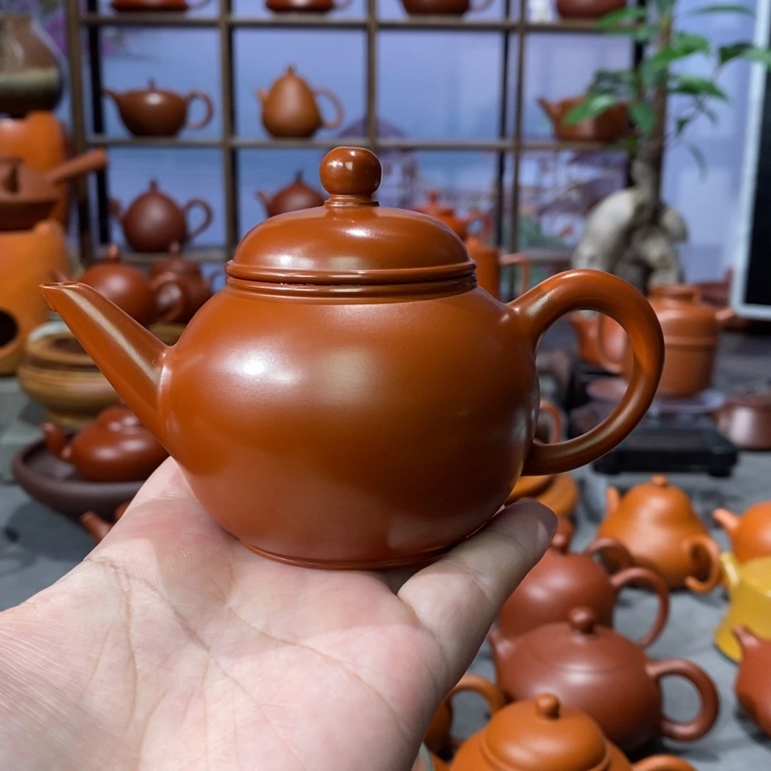 茶壶朱泥吴建辉朱泥水平壶140cc
