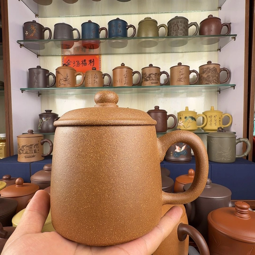 茶杯紫砂紫砂杯礼盒套装
