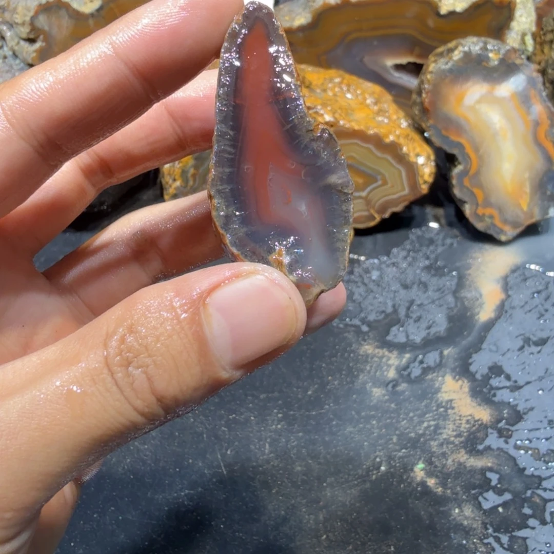 未镶嵌玛瑙/玉髓珠宝半成品