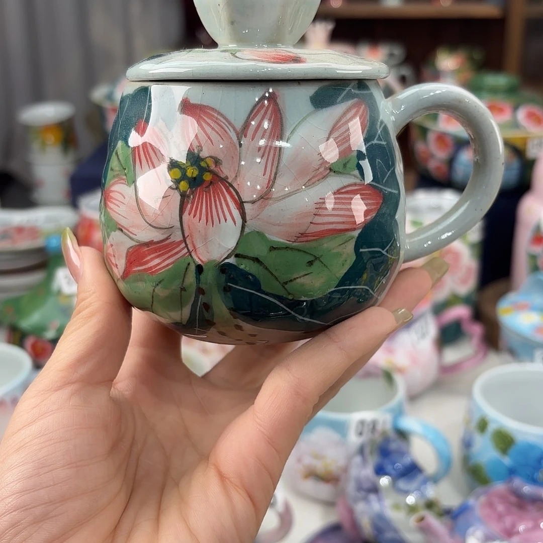 景德镇手绘高温釉下彩陶瓷茶具