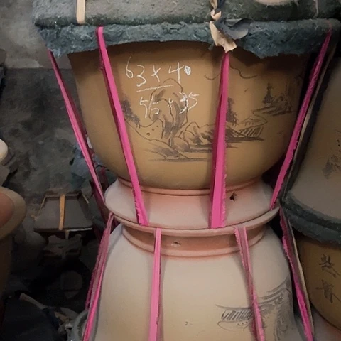 紫砂花盆大金钟盆一个