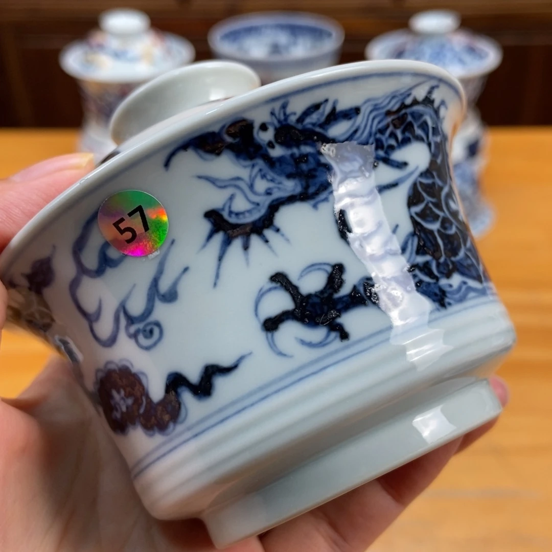 手绘现代茶具非古董