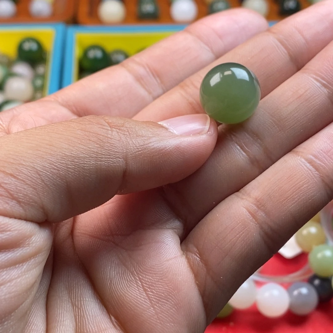 和田玉未镶嵌珠宝奇石卡14湖水绿y水线