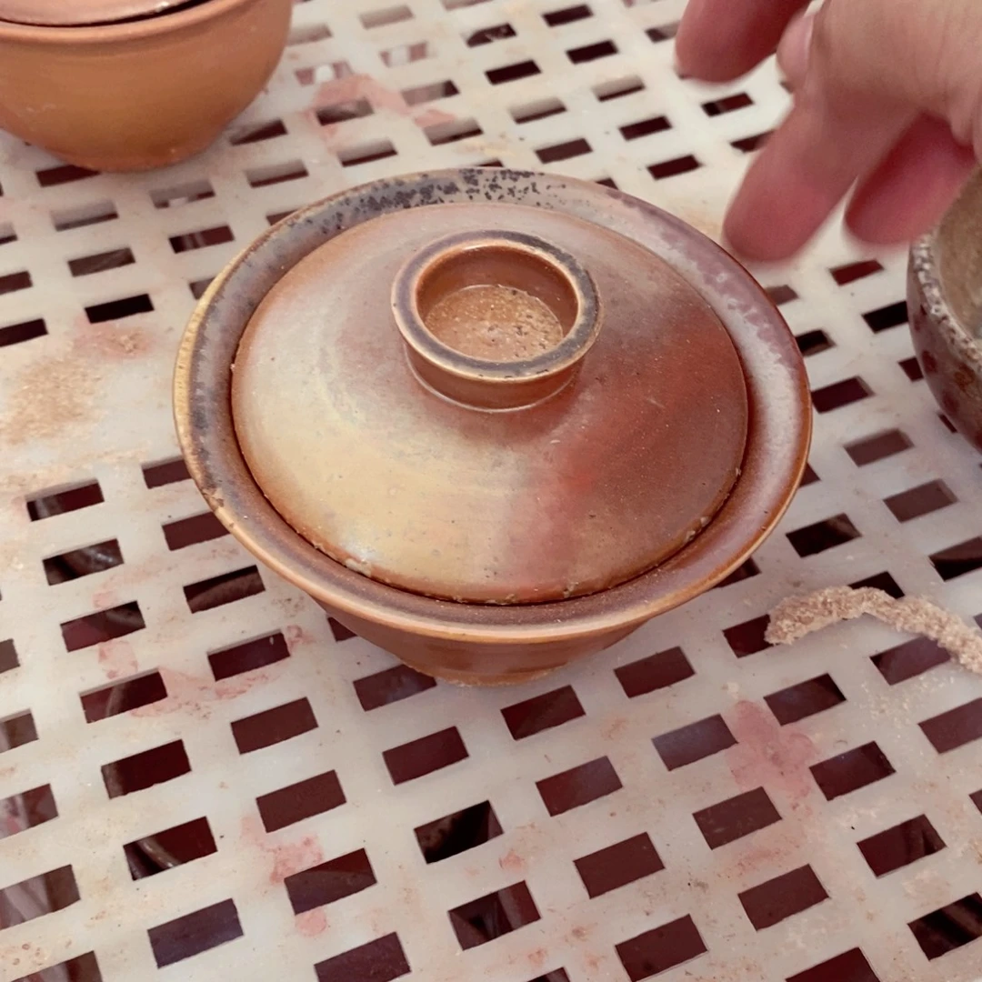 瑕疵柴烧茶具陶瓷杯子