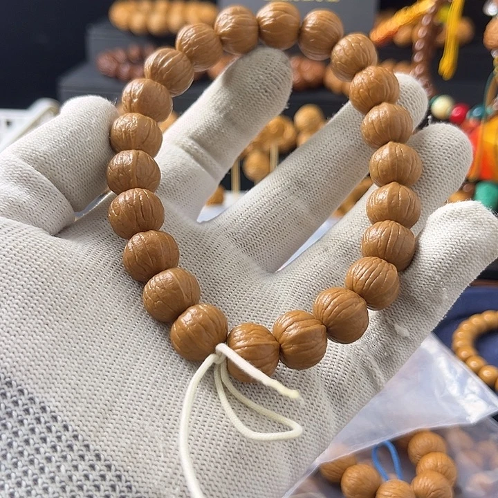 ***猴头核桃手串14同尺南瓜手持