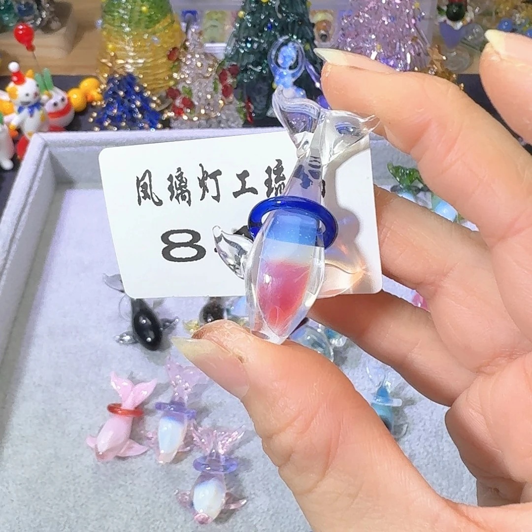 颈饰玻璃840鲸鱼吊坠